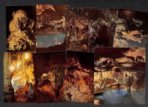 Set of 10 postcards speleology Belgium Grottes de Han