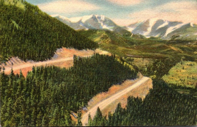 Colorado Estes Park Mt Ypsilon and Mummy Range From Trail Ridge Road Curteich