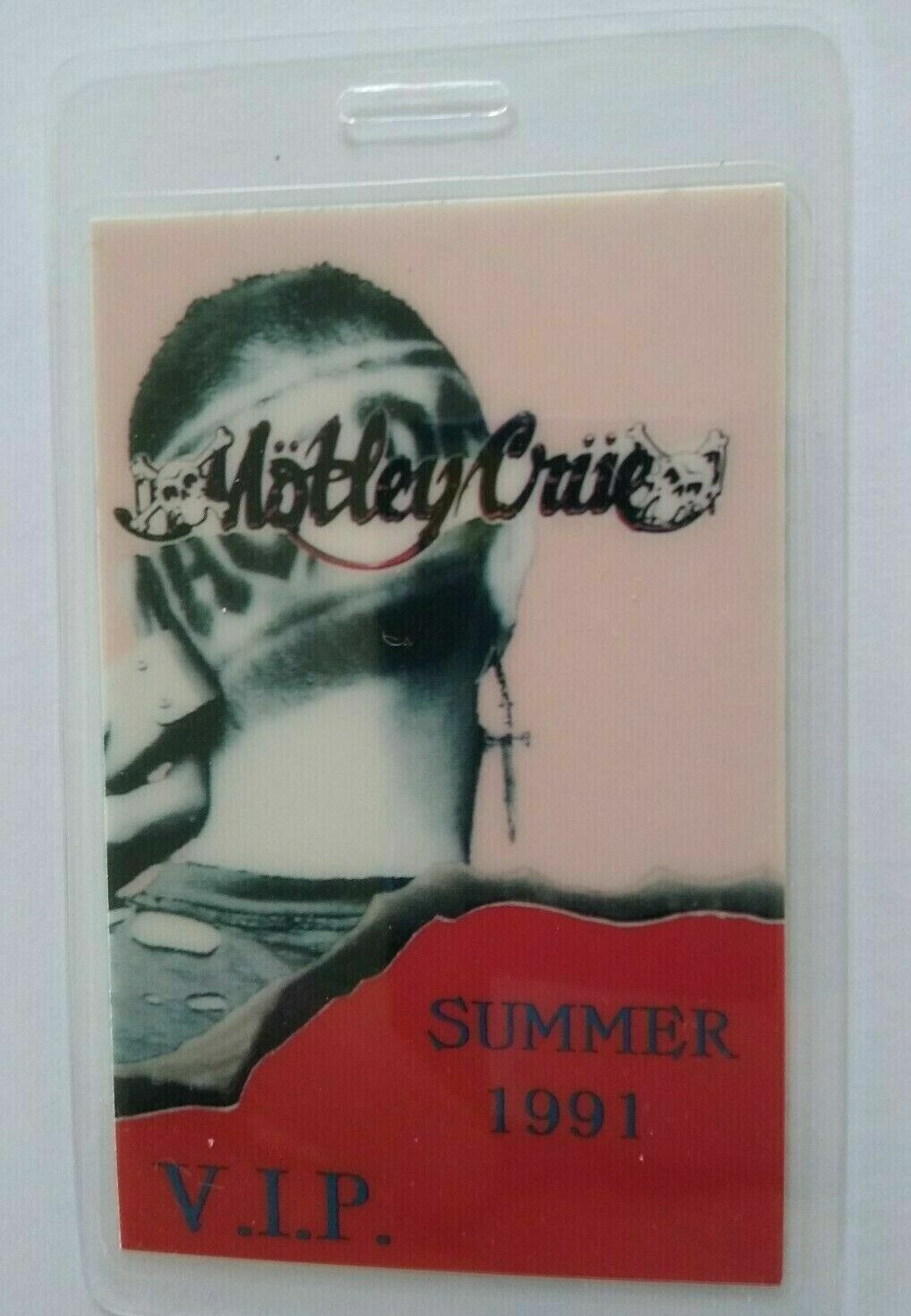 Motley Crue AC/DC 1991 Backstage Pass Original Monsters Of Rock Metal ...