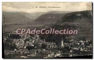 Postcard Old Ornans Panoramic