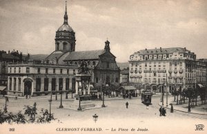 Vintage Postcard 1910's View of La Place de Jaude Clermont-Ferrand France FR