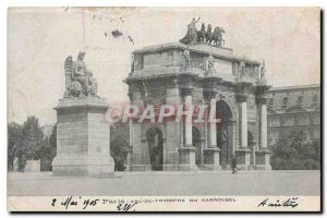 Old Postcard Paris Arc de Triomphe du Carrousel