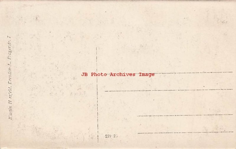 Germany, Dresden, RPPC, Regina Palast Restaurant Interior, Martin Herzfeld Photo