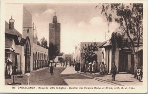 Morocco Casablanca Nouvelle Ville Indigene Quartier des Habous Postcard 03.83