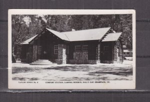 VICTORIA, GRAMPIANS, HALL'S GAP, COMFORT STATION, CAMPING RESERVE, c1940 ppc.