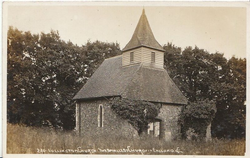 Sussex Postcard - Lullington Church - The Smallest Church in England   A5869