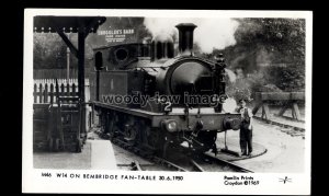 ry097 - British Rail - IOW Engine No.14 Fishbourne in Bembridge - postcard