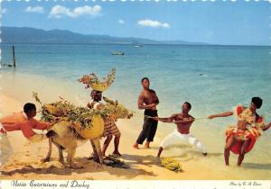 BG14294 native entertainers and donkey  types jamaica folklore caribbean islands