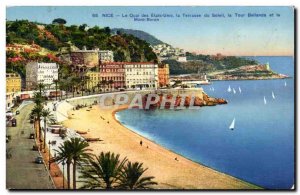 Nice Old Postcard The wharf of the US sun terrace tower Bellanda and Mont Boron