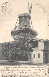 br104873 potsdam historical windmill  germany