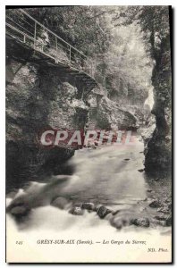 Postcard Old Gresy sur Aix Les Gorges du Savoy Sierroz