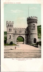 Elsinore Tower Eden Park Cincinnati Ohio Vintage Postcard C058