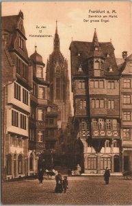 Germany Frankfurt Am Main Domblick am Markt Vintage Postcard 03.60