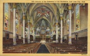 Interior of the Cathedral of the Madeleine - Salt Lake City, Utah UT  