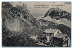 1908 Allgäu Alps Rappenseehutte Germany Heilbronner Weg 1 Series Postcard