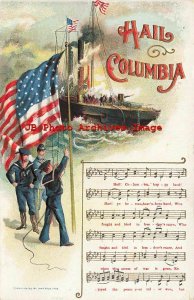 Patriotic, Kaplan No 11/14, Hail Columbia Song Music, US Navy Sailors