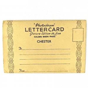 1940s Chester, Cheshire, England 6 View Postcard Chrom Photo Album Folder UK A20