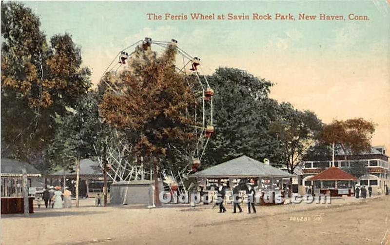 The Ferris Wheel at Savin Rock Park New Haven, Connecticut, CT, USA Unused 