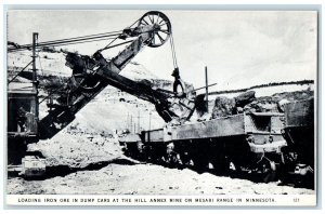 c1960's Loading Iron Ore In Dump Cars At The Hill Annex Mine Mesabi MN Postcard