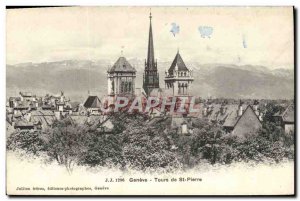 Old Postcard From Geneva Tours St Pierre