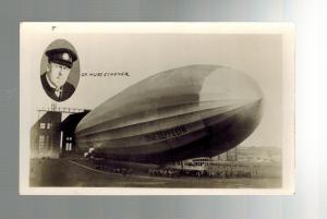 Original Mint Graf Zeppelin in Hangar Dr. Hugo Eckener LZ 127  RPPC Postcard