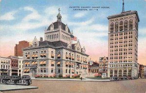 Fayette County Court House Lexington Kentucky linen postcard