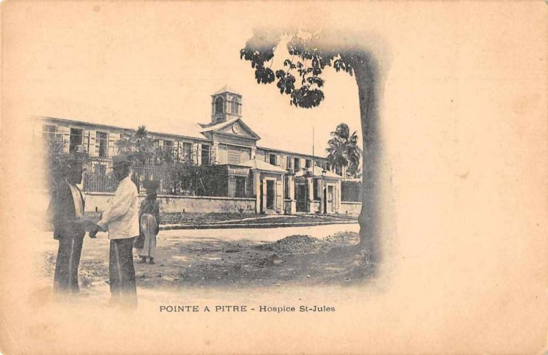 Pointe a Pitre Guadeloupe Hospice St Jules Exterior Vintage Postcard AA1388