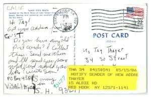 Tahoe Vista Beach, CA Postcard *6L(3)11