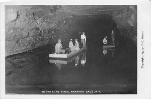 H51/ Mammoth Cave Kentucky RPPC Postcard 1907 Echo River Interior