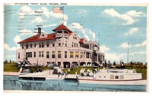 Postcard BOAT SCENE Toledo Ohio OH AS6372