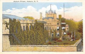 Auburn New York 1920s Postcard State Auburn Prison Jail