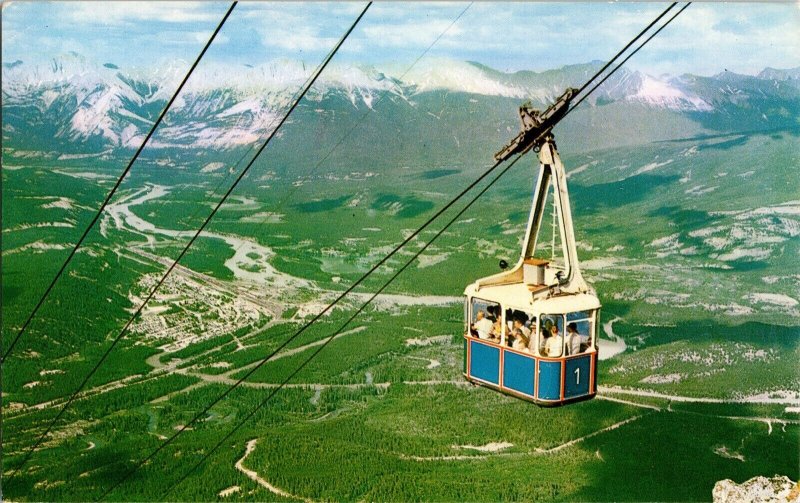 Jasper Sky Tram Whistlers Mountain Athabasca Valley Canadian Rockies Tramway Vtg 