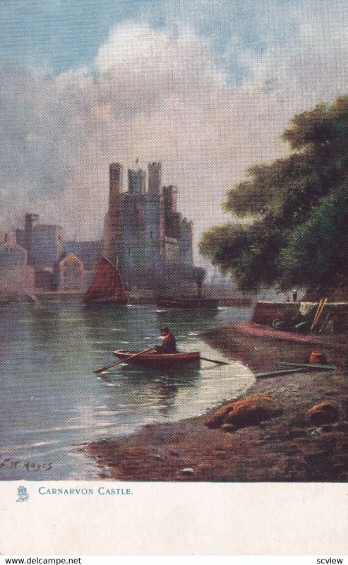 Carnarvon Castle, North Wales, 1900-1910s; TUCK 1444