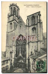 Old Postcard Toul Church St Gengoult