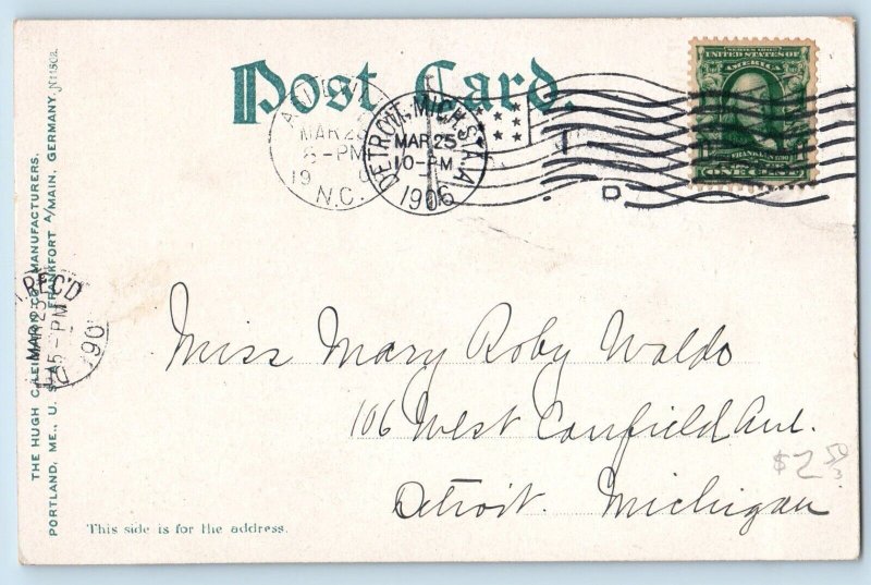 Asheville North Carolina Battery Park Hotel Exterior View Building 1906 Vintage