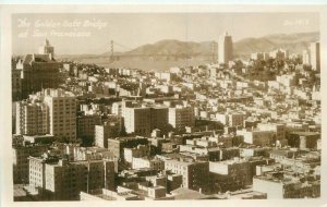 Golden Gate Bridge San Francisco California 1940s RPPC Photo Postcard 21-1062