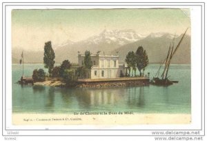 Switzerland Vaud _ Ile de Clarens et la Dent du Midi - litho - 00s