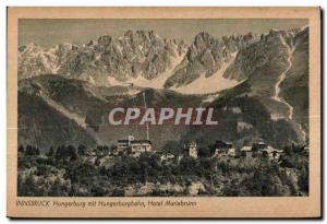 Old Postcard Innsbruck Hungerburg put Hungerburgbahn Hotel Mariabrunn