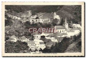 Old Postcard Esch Sure Panorama Ruins