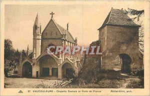 Old Postcard Vaucouleurs Castral Chapel Door France