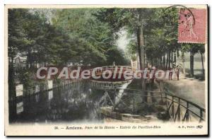 Old Postcard Amiens Parc De La Hotoie Entree Du Pavillon Bleu