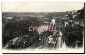Old Postcard Poitiers Valle Clain View Jack Gardens Blossac