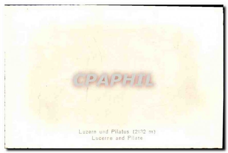 Postcard Modern Lucerne and Pilate