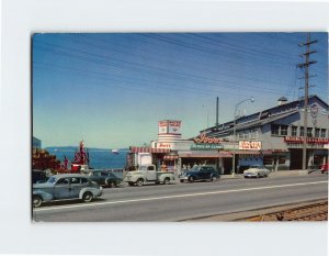 Postcard Seattle's waterfront Pier 54, Seattle, Washington