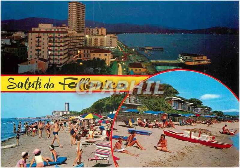 Postcard Modern Saluti da Follonico Charter