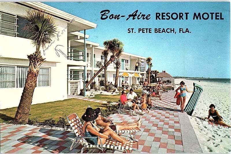 Postcard MOTEL SCENE St. Petersburg Florida FL AI7574