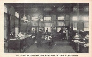 BANKING & OFFICE TRAINING BAY PATH INSTITUTE SPRINGFIELD MASSACHUSETTS POSTCARD