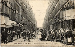 CPA PARIS 17e Rue Berzelius Avenue de Clichy (1249130)