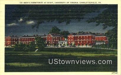 Men's Dormitories At Night - Charlottesville, Virginia