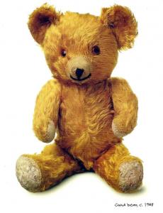 GUND BEAR POSTCARD CREATED 1948